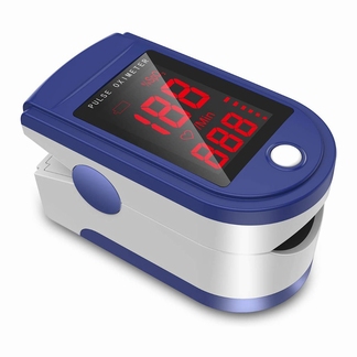 Biosync Pulse Oximeter(saturatiemeter)voor aan vinger; blauw