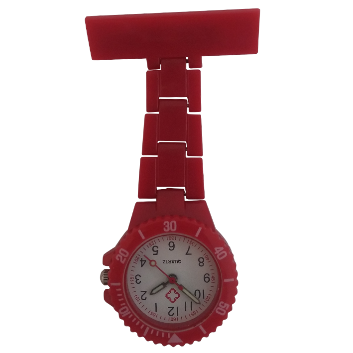 Neon verpleegkundige horloge; rood