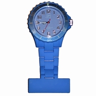 Horloge infirmière néon ; Bleu