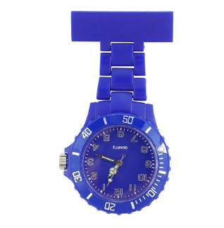 Horloge infirmière néon ; Bleu foncé