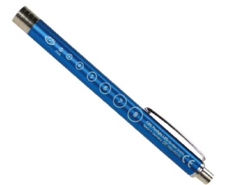 Lumière pupillaire LED luxe; Bleu