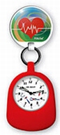 Montre d'infirmière Fixclix ; Rouge