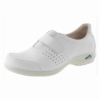 Wash & Go clog; gesloten hiel; wit
