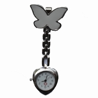Verpleegkundige horloge butterfly / hartvorm; wit