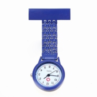 Montre d'infirmière avec belle bande; Coulour bleu