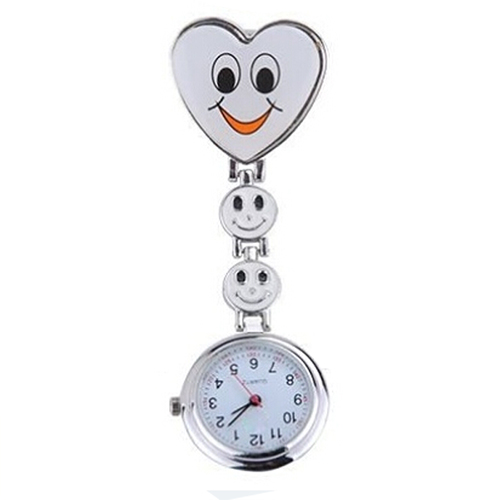 Verpleegkundige horloge vrolijk hart; wit