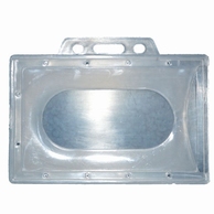 Porte-badge transparent ; horizontal