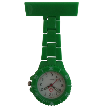 Horloge infirmière néon ; Vert