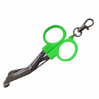 Utilityschaar mini sleutelhangermodel; groen