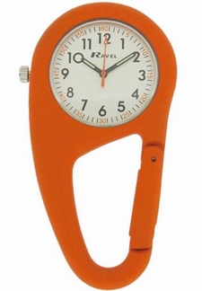 Montre d'infirmière dans un boîtier robuste, orange