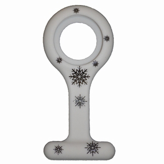 Siliconen hoesje; Kerst wit