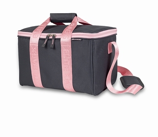 Praktiche " eerste hulp" tas ; grijs/roze
