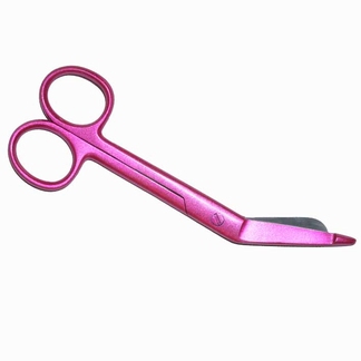 Verbandschaar RVS ; glitter roze