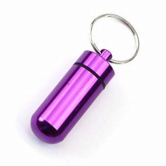 Boîte à pilules " porte-clés ": Violet