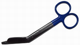 Lister Ciseaux à bandage en acier inoxydable ; gaucher blue