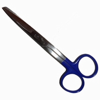 Verpleegkundigeschaar RVS  Linkshandig ! blauw