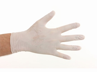 Gants en latex taille XL ; par paquet de 100 pièces