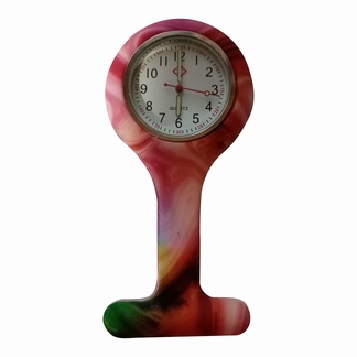 Montre d'infirmière en silicone ; Pastel