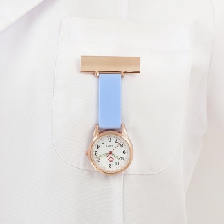 Montre robuste avec mousqueton; Bleu