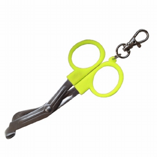 Utilityschaar mini sleutelhangermodel; geel