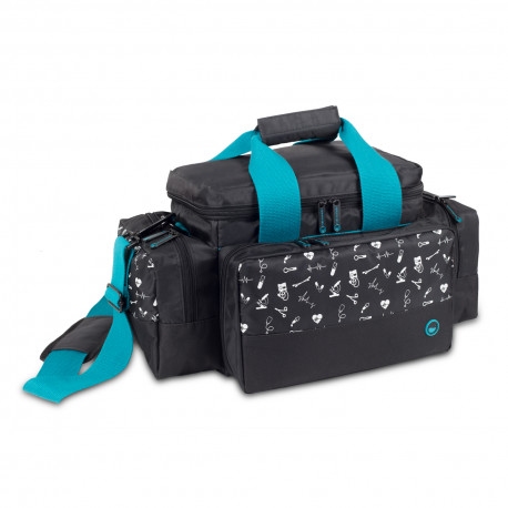 HJome care light bag : Zwart met medische symbolen