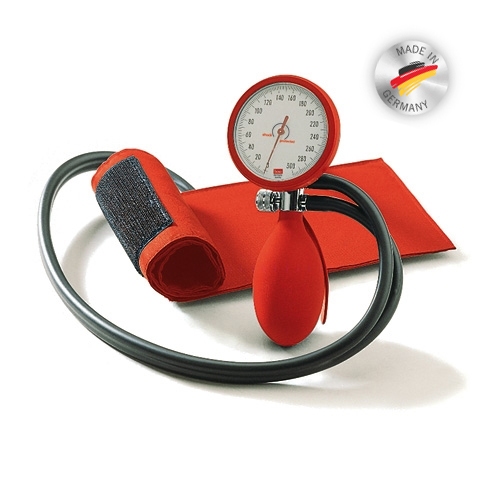 BOSO clinical aneroïd bloeddrukmeter 1-slangs; rood