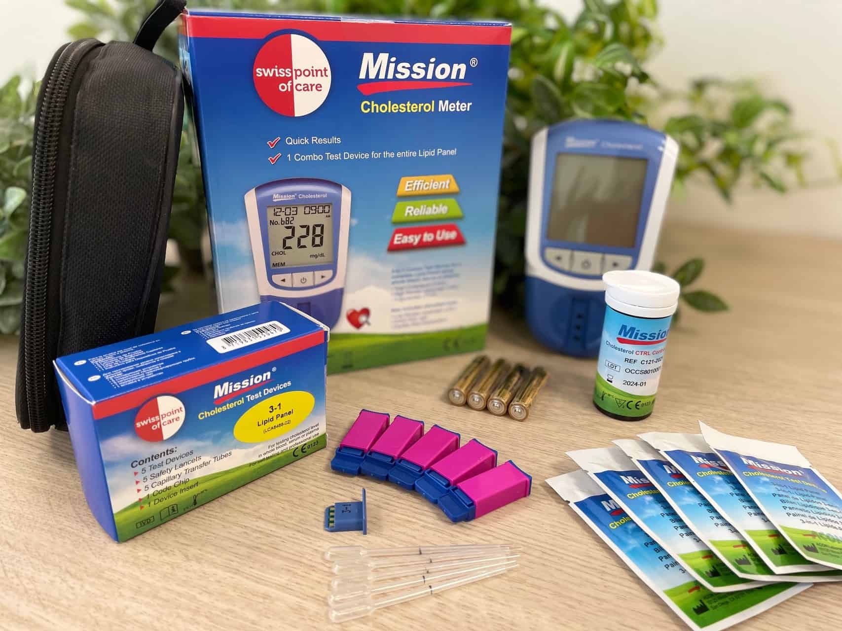 Cholesterol meter 3 in 1 test systeem