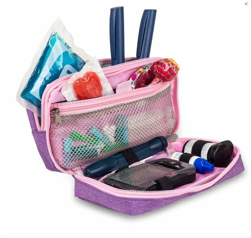 Diabetic tasje; Paars luxe