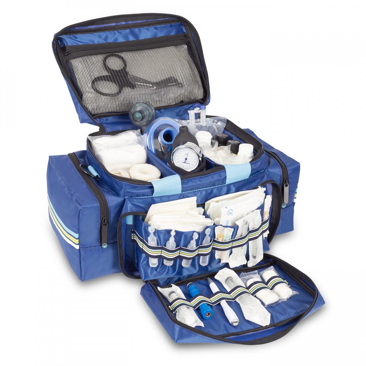 Lichte medische tas blauw; Eighties