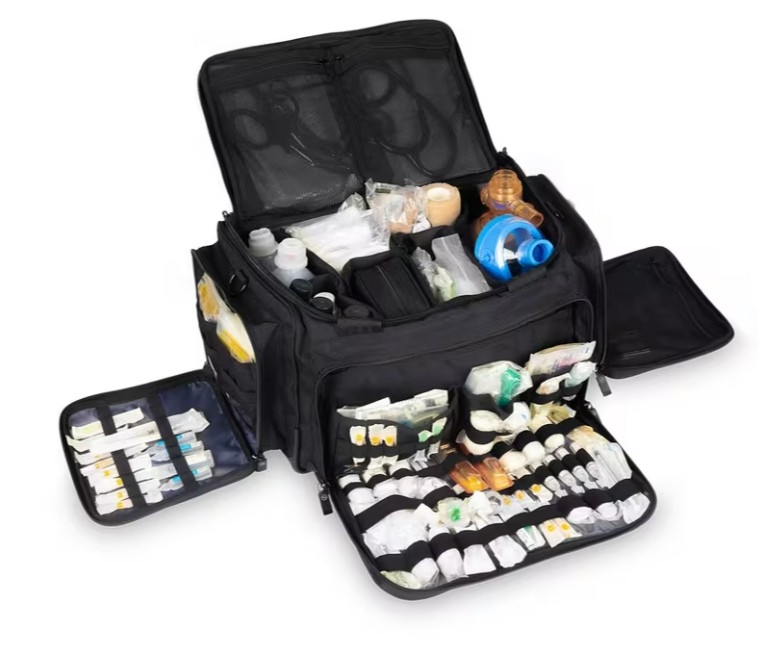 Sac de sport médical ; bleu de médecin