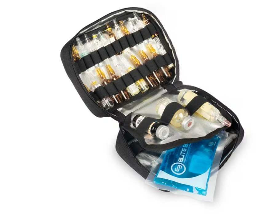 Sac de sport médical ; bleu de médecin