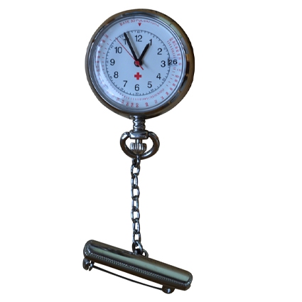 Mooi afgewerkt horloge met kalenderfunctie; Zilver