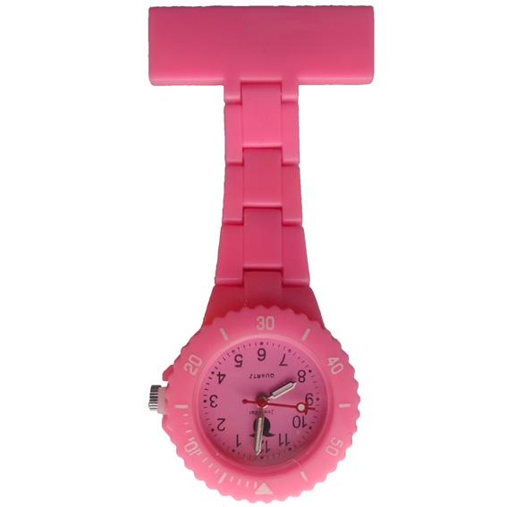 Neon verpleegkundige horloge; roze