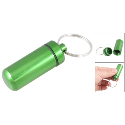 Boîte à pilules " porte-clés ": Vert