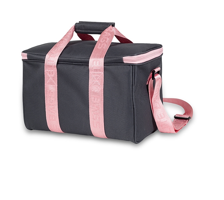 Praktiche " eerste hulp" tas ; grijs/roze