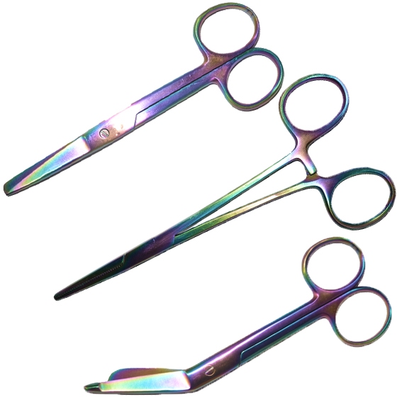 Set de ciseaux; arc en ciel