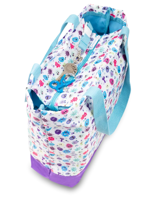 shopper tote enfermania ; Virus
