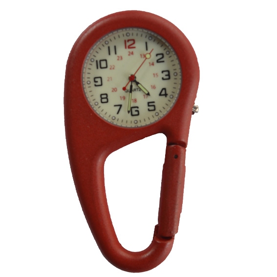 Stoer verpleegkundige horloge in stevige behuizing, Rood
