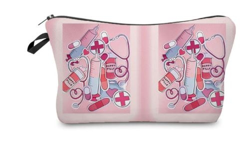 Toilettasje "Roze Medische symbolen"