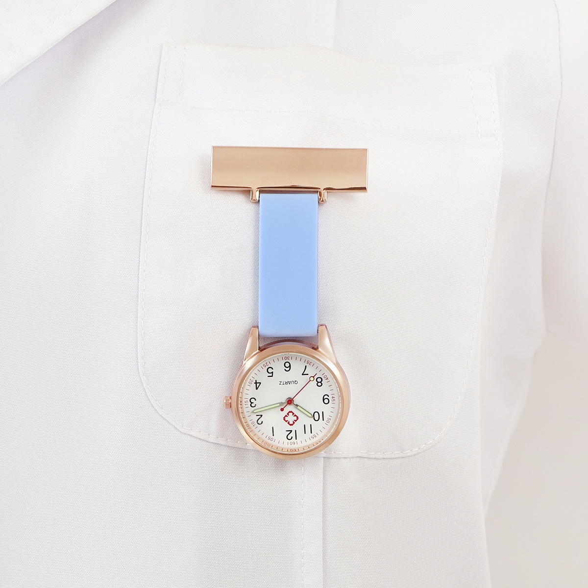 Verpleegkundige horloge met siliconen bandje