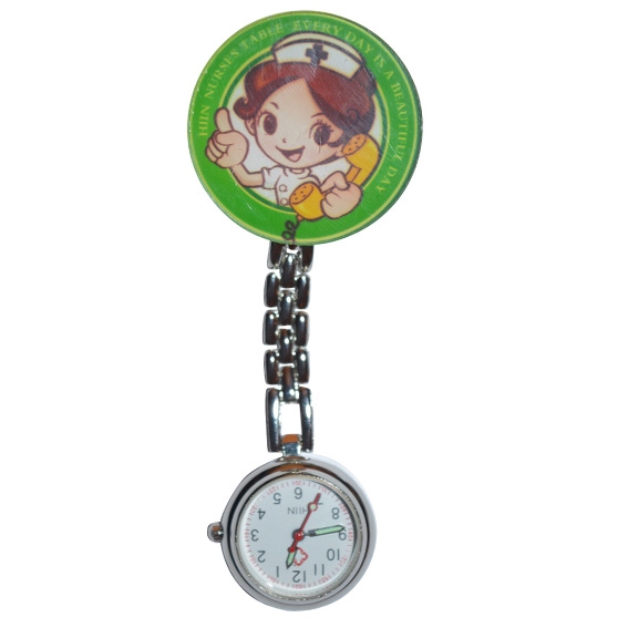 Verpleegkundige horloge met verpleegster met tekst