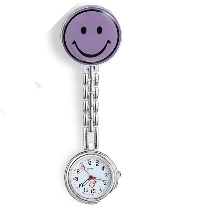 Verpleegkundige horloge smilie; Paars