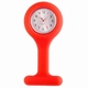 Montre d'infirmière en silicone ; Rouge