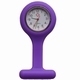 Montre d'infirmière en silicone ; Violet