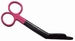 Bandage scissor, stainless steel with pink handle