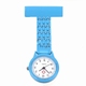 Montre d'infirmière avec belle bande; Coulour bleu clair