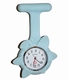 Montre d'infirmière en silicone ; Fleur bleu