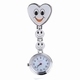 Verpleegkundige horloge vrolijk hart; wit