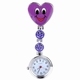 Verpleegkundige horloge vrolijk hart; paars