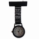 Montre d'infirmière avec belle bande; Coulour noir
